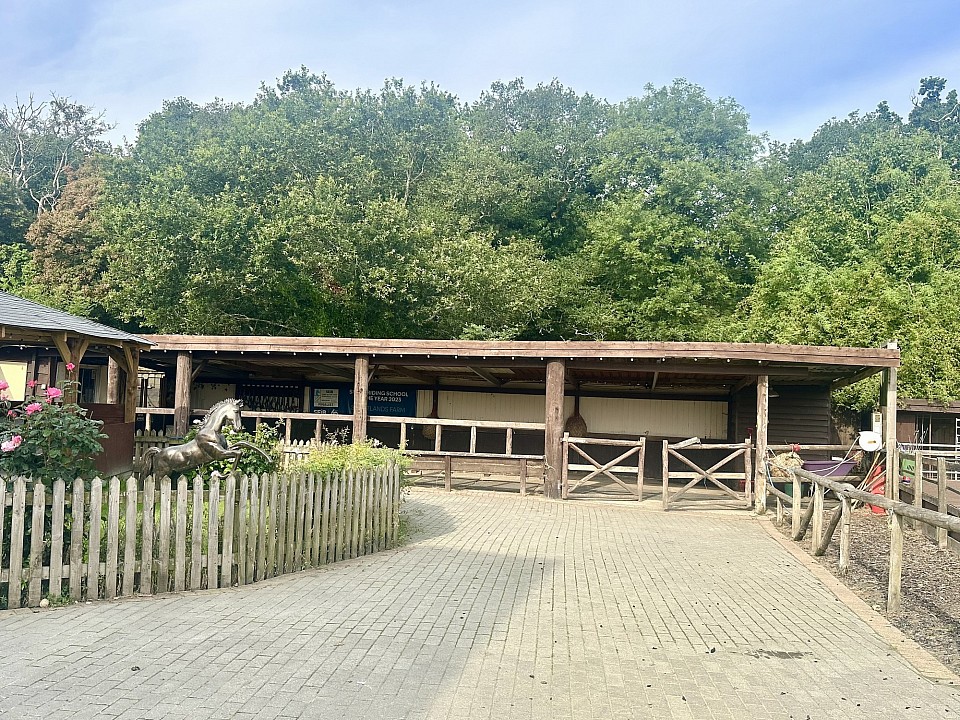 View of the stables